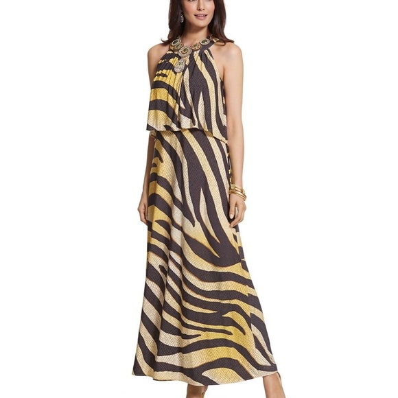 Chicos Golden zebra maxi dress ❤️ - Picture 3 of 10